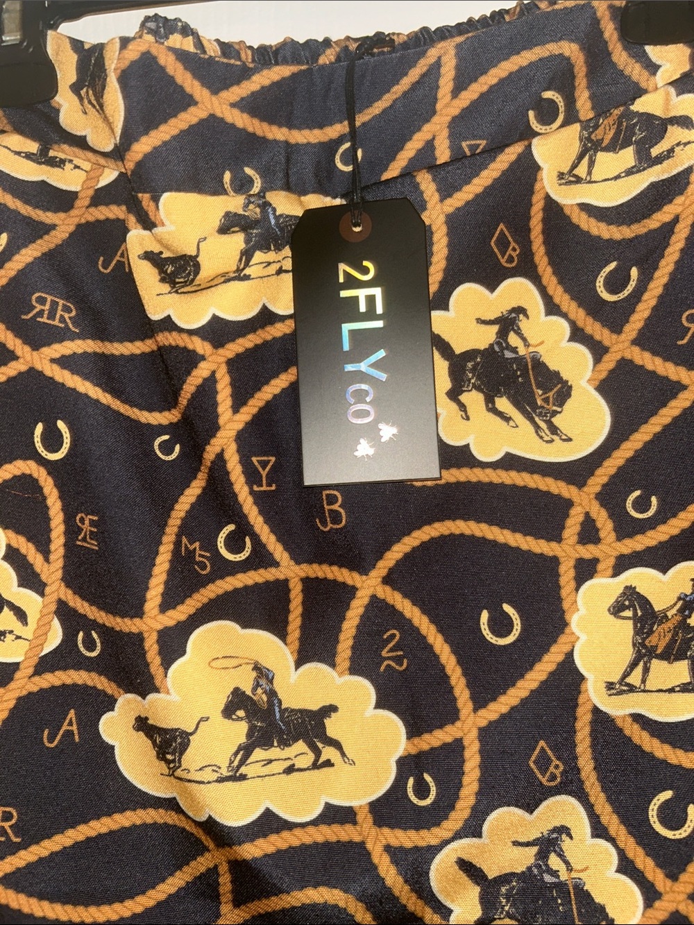 Black & tan western Print Mini Skirt by 2FLY - Picture 3 of 7